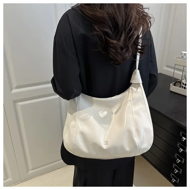 Women's Cream White Large Capacity Shoulder Crossbody Bag — feature 20