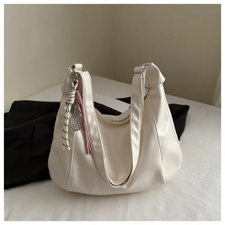 Women's Cream White Large Capacity Shoulder Crossbody Bag — feature 24
