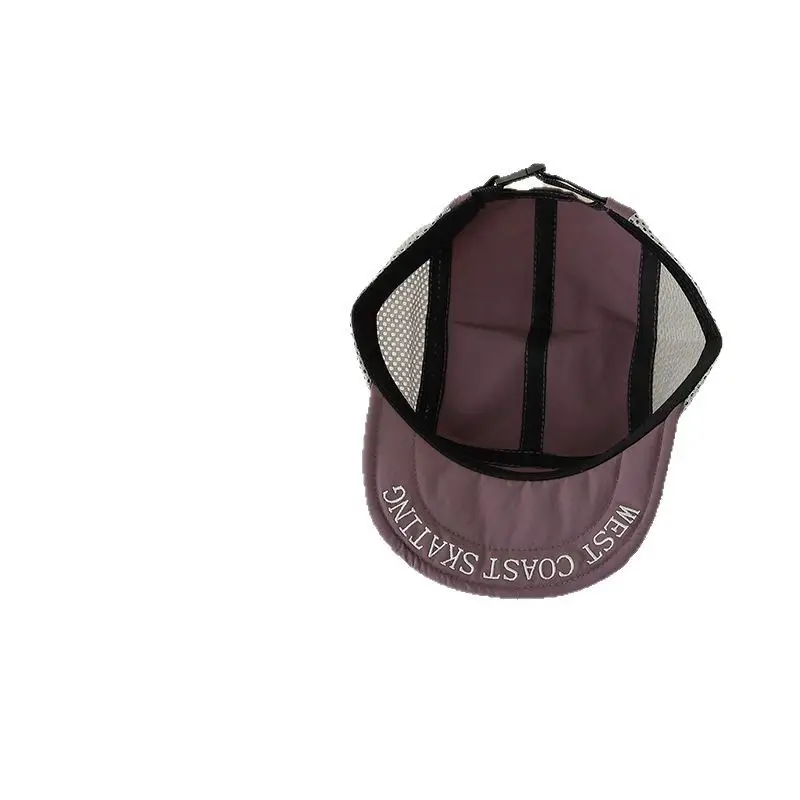 Kids Beanie Grey Mesh Sunshade Cap Spring Autumn