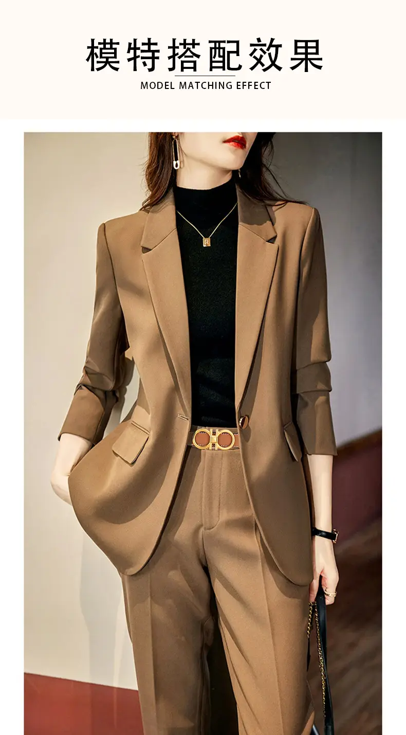 Cross-Border Women's Leather Belt with Gold Buckle — feature 4
