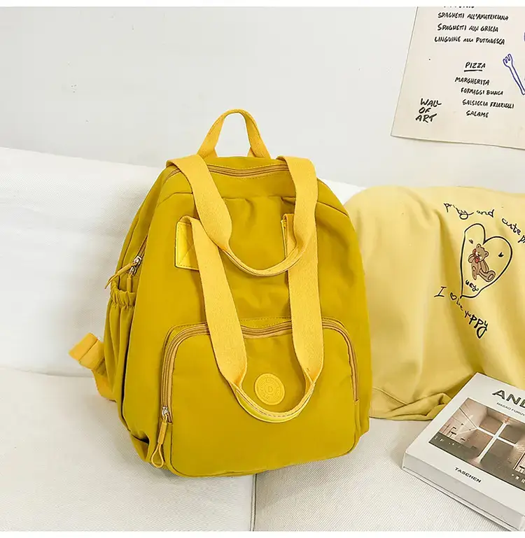 Women Yellow 2026 Casual Travel Backpack Large Capacity — feature 31