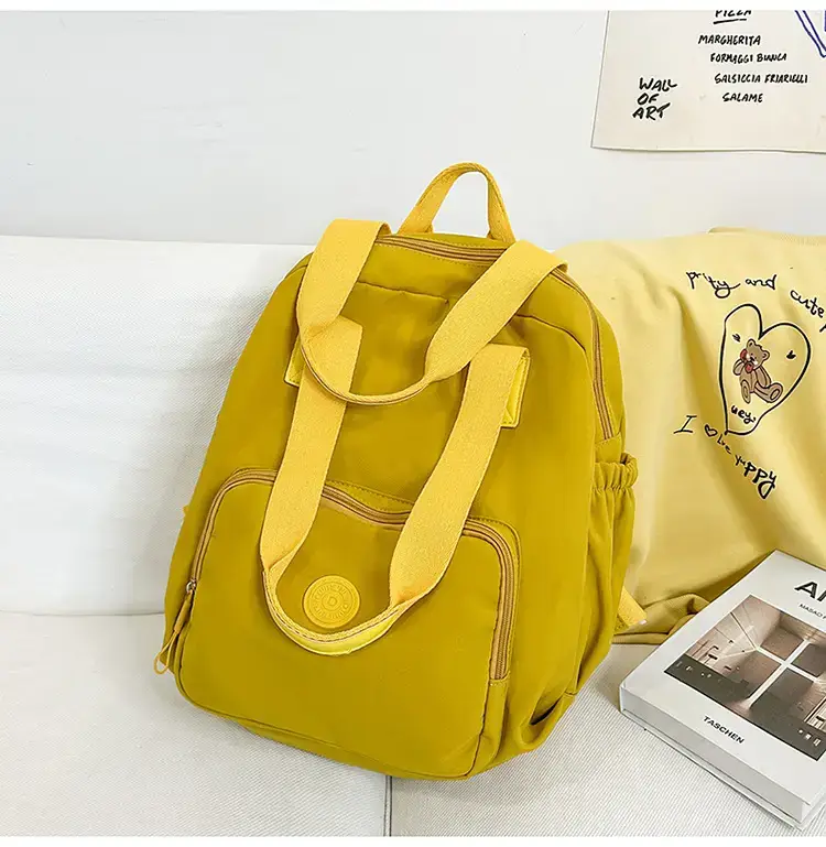 Women Yellow 2026 Casual Travel Backpack Large Capacity — feature 32