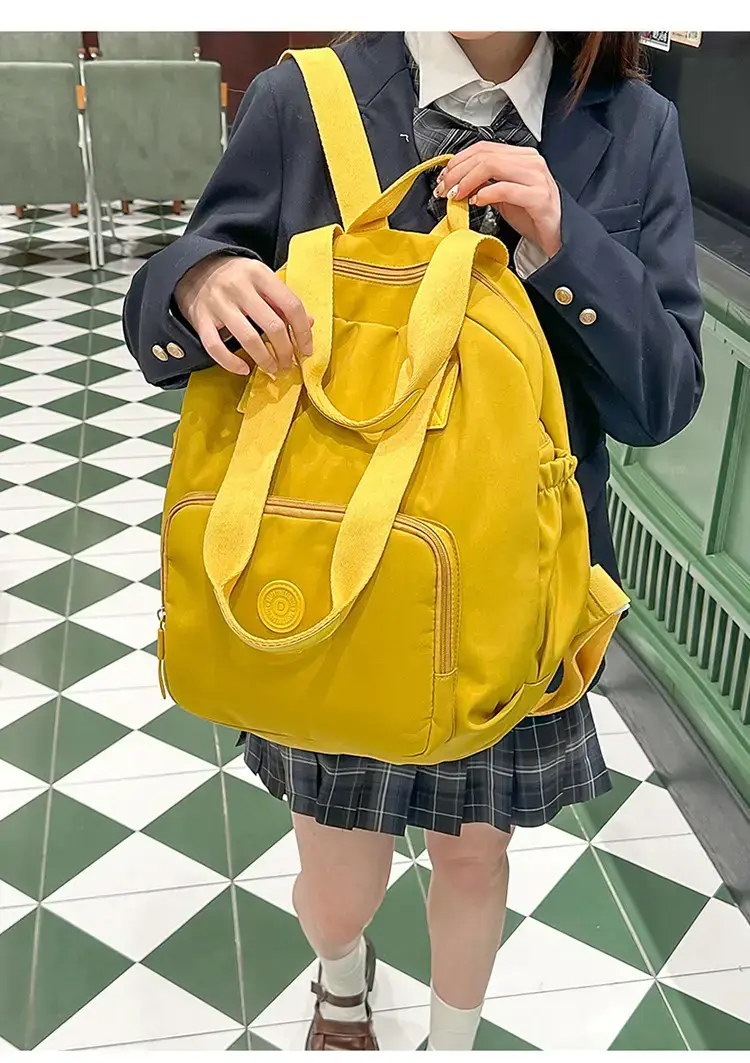 Women Yellow 2026 Casual Travel Backpack Large Capacity — feature 8