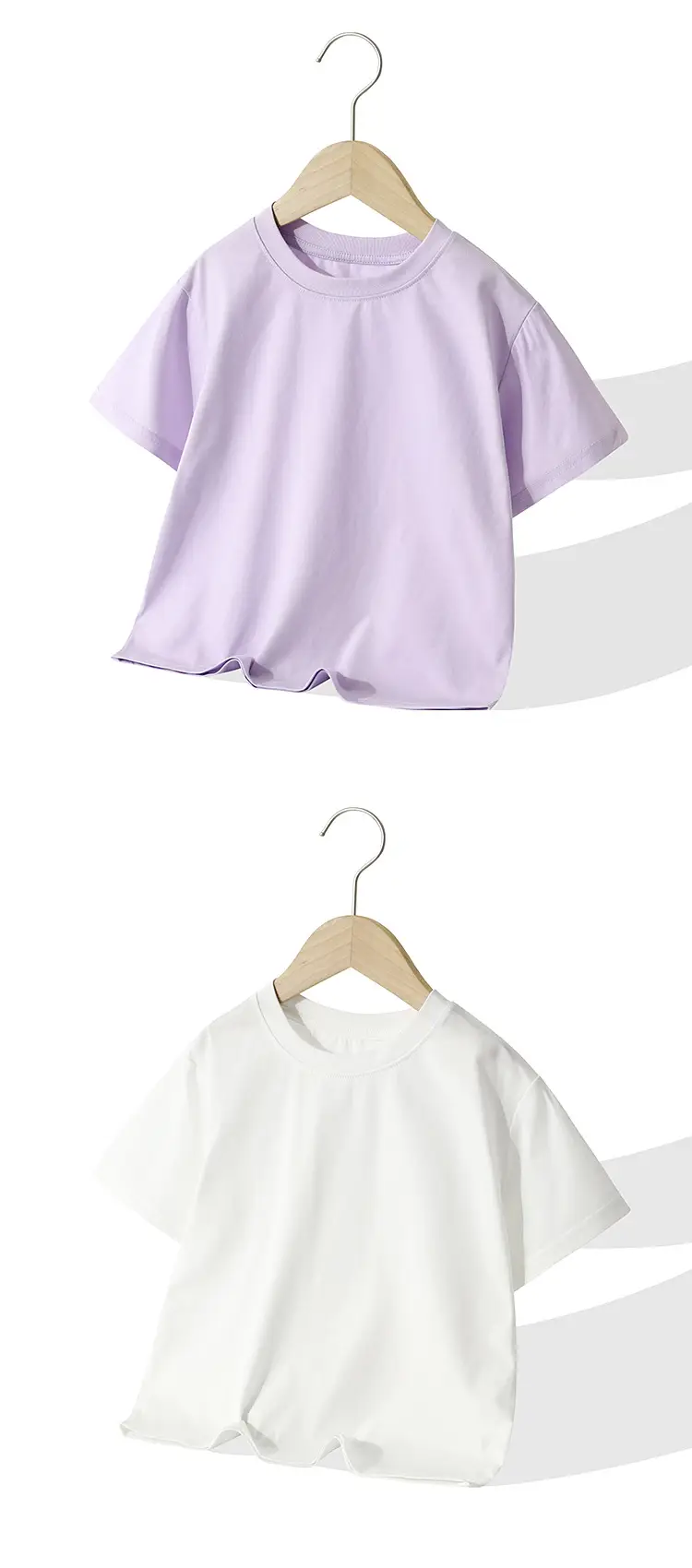 2026 Summer Kids Loose Sleeve T-Shirts Multiple Colors — feature 5