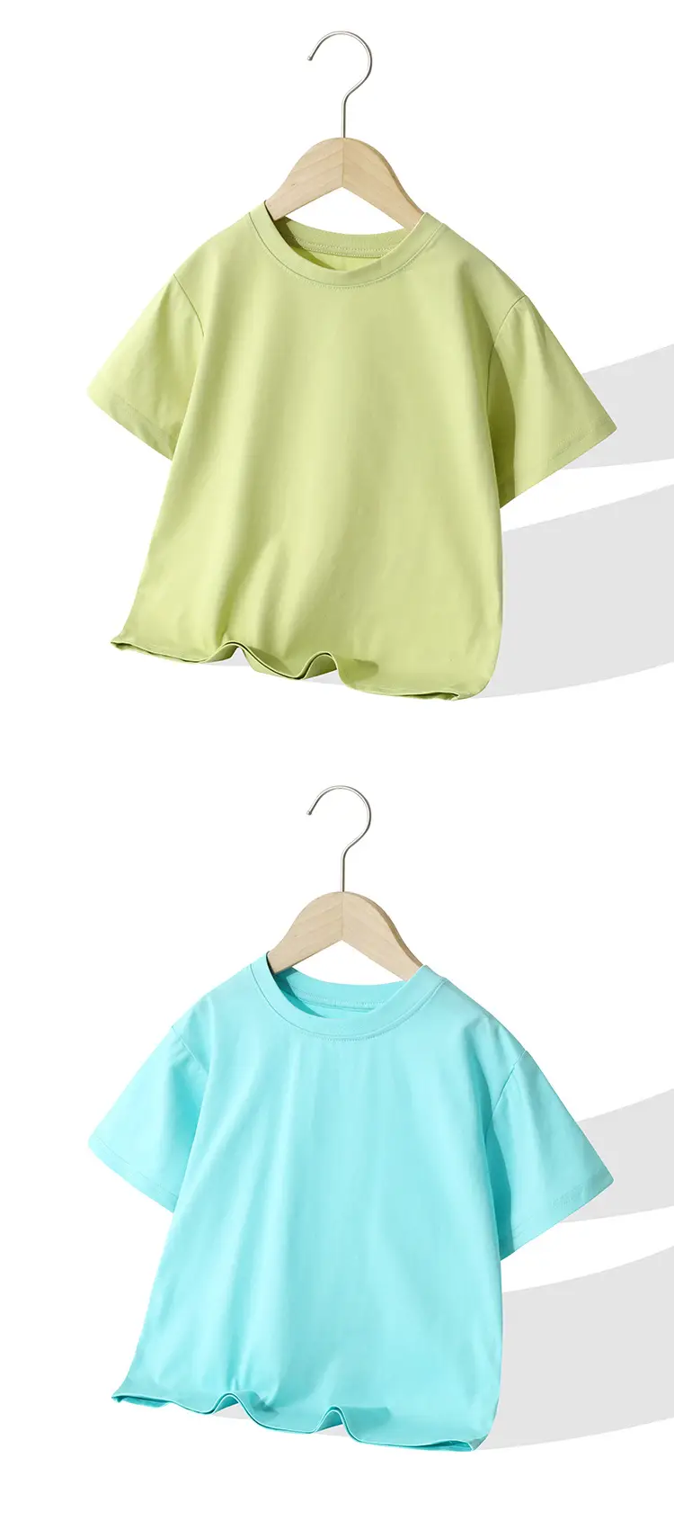 2026 Summer Kids Loose Sleeve T-Shirts Multiple Colors — feature 7