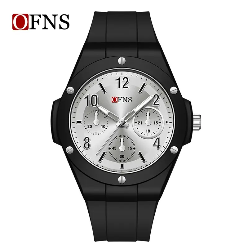 Ofns Pink Quartz Watch 3-Hand Silent Exam-Friendly - Image 4