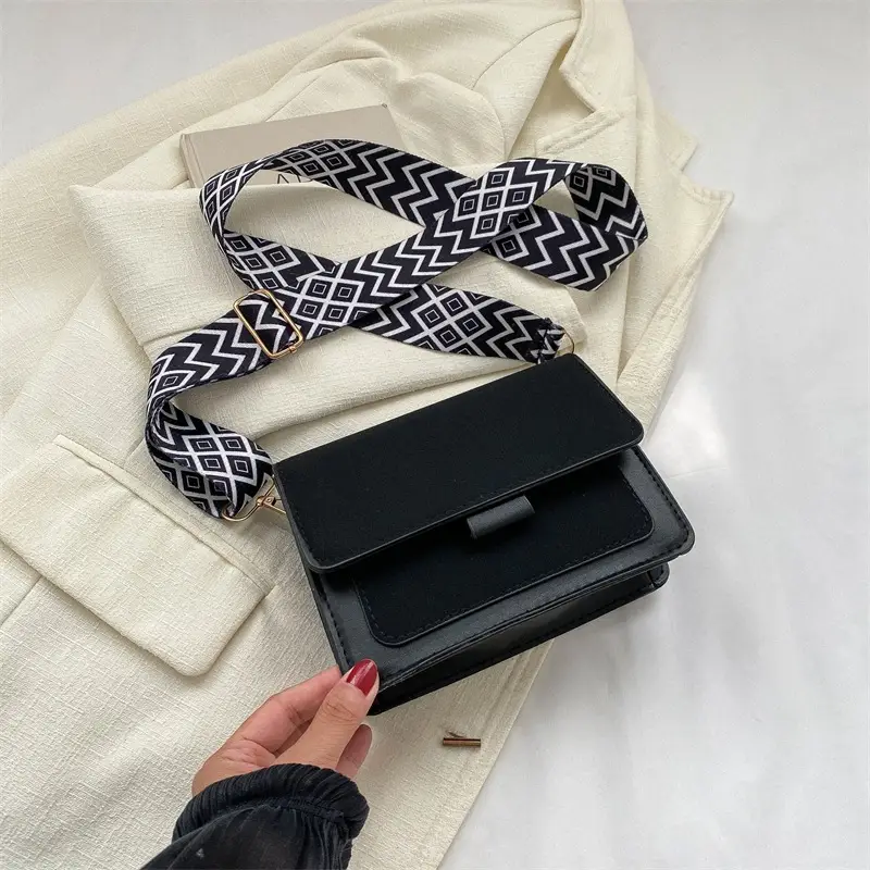 Vintage Korean Style Brown Shoulder Crossbody Bag for Women