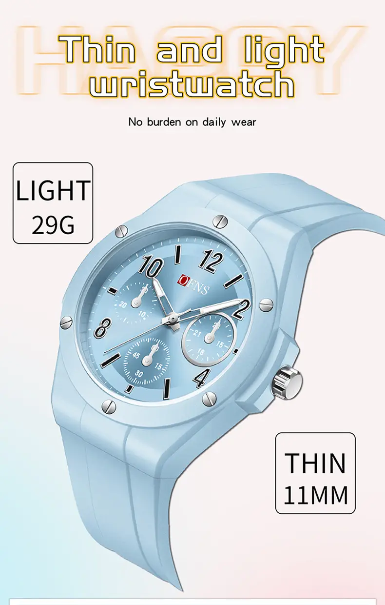 Oufani Red Waterproof Student Watch for Girls Boys — feature 27