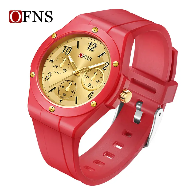 Oufani Red Waterproof Student Watch for Girls Boys - Image 6