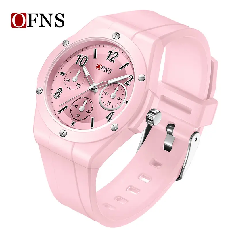 Oufani Red Waterproof Student Watch for Girls Boys - Image 7