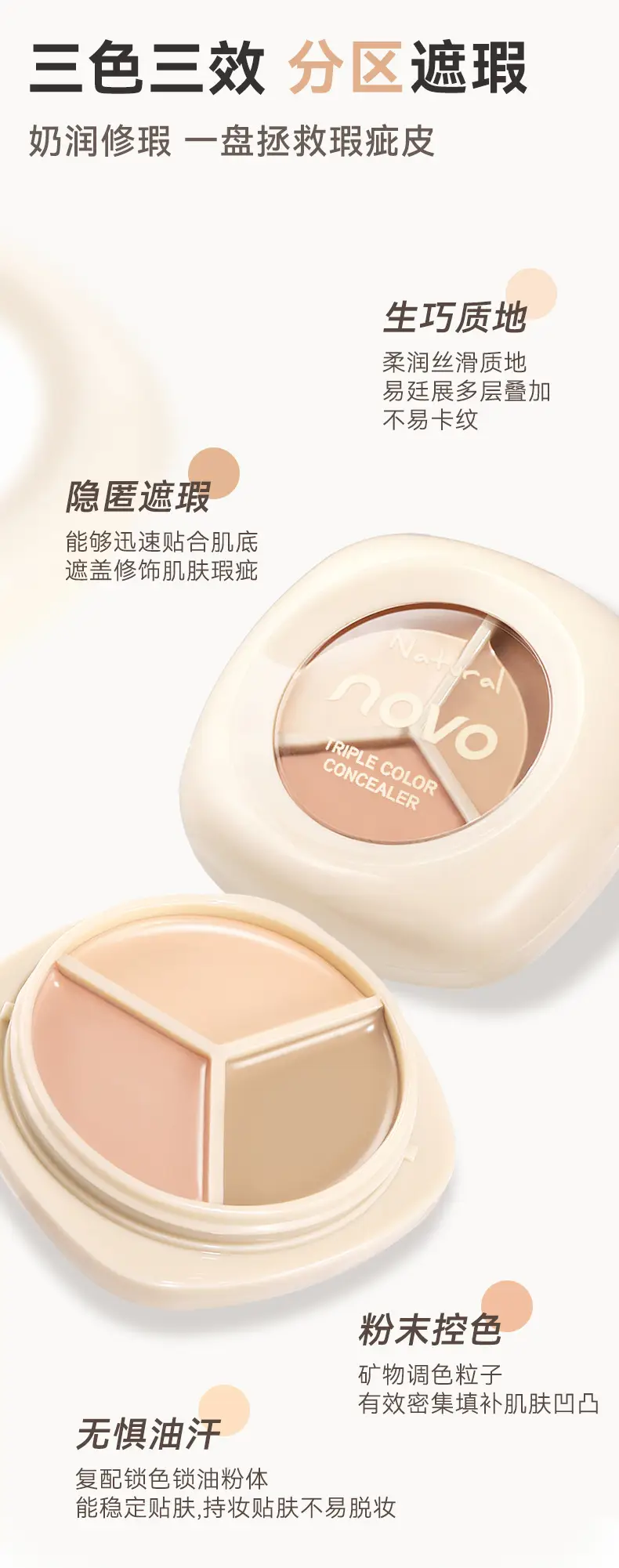 Three-Color Concealer for Acne & Dark Circles — feature 5