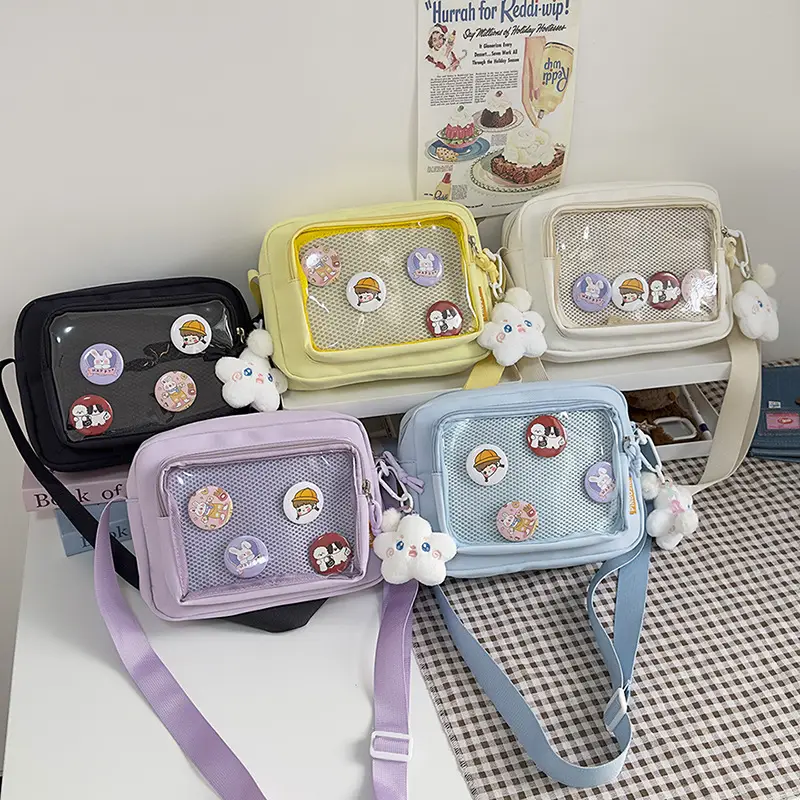 Japanese Girl Ins Transparent Crossbody Bag for Girls