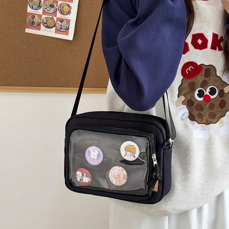 Japanese Girl Ins Transparent Crossbody Bag for Girls