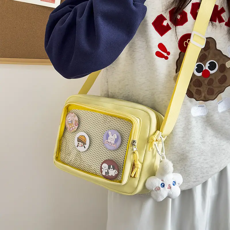 Japanese Girl Ins Transparent Crossbody Bag for Girls