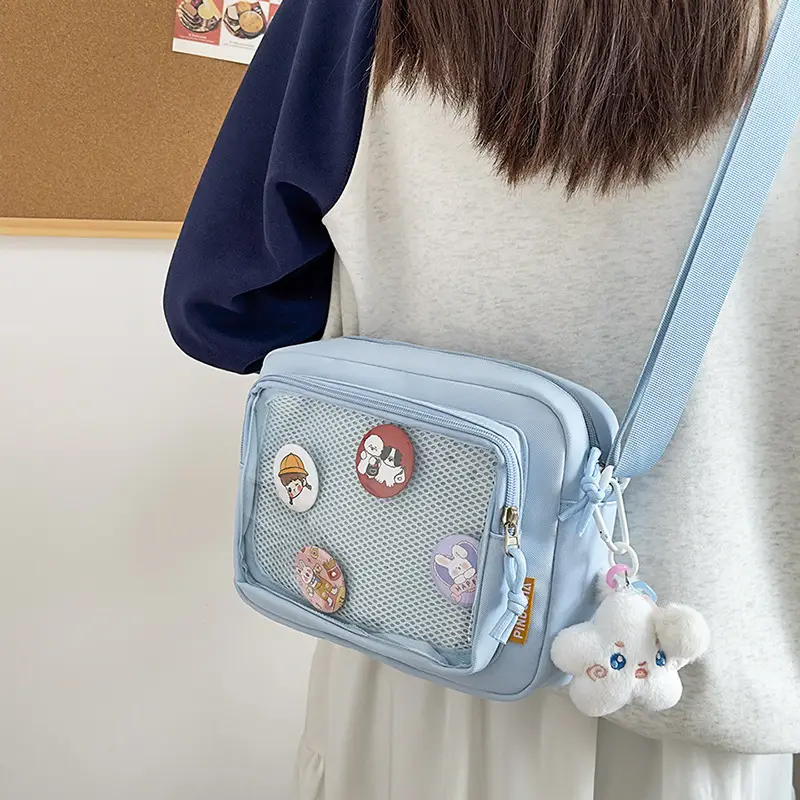 Japanese Girl Ins Transparent Crossbody Bag for Girls
