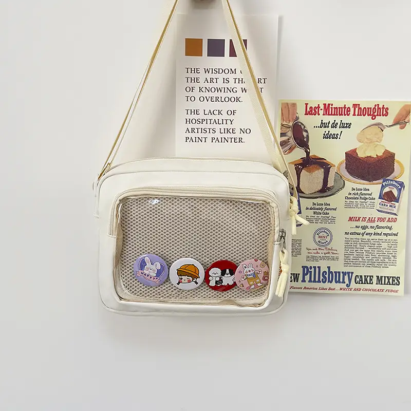 Japanese Girl Ins Transparent Crossbody Bag for Girls