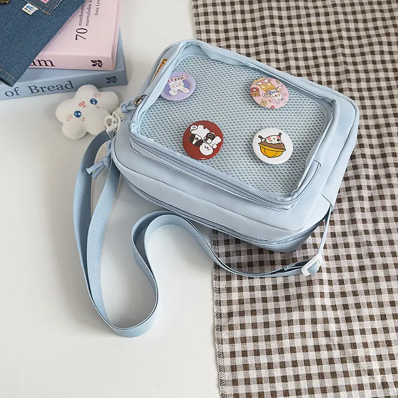 Japanese Girl Ins Transparent Crossbody Bag for Girls