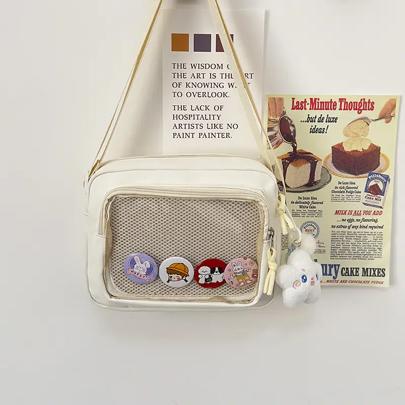 Japanese Girl Ins Transparent Crossbody Bag for Girls