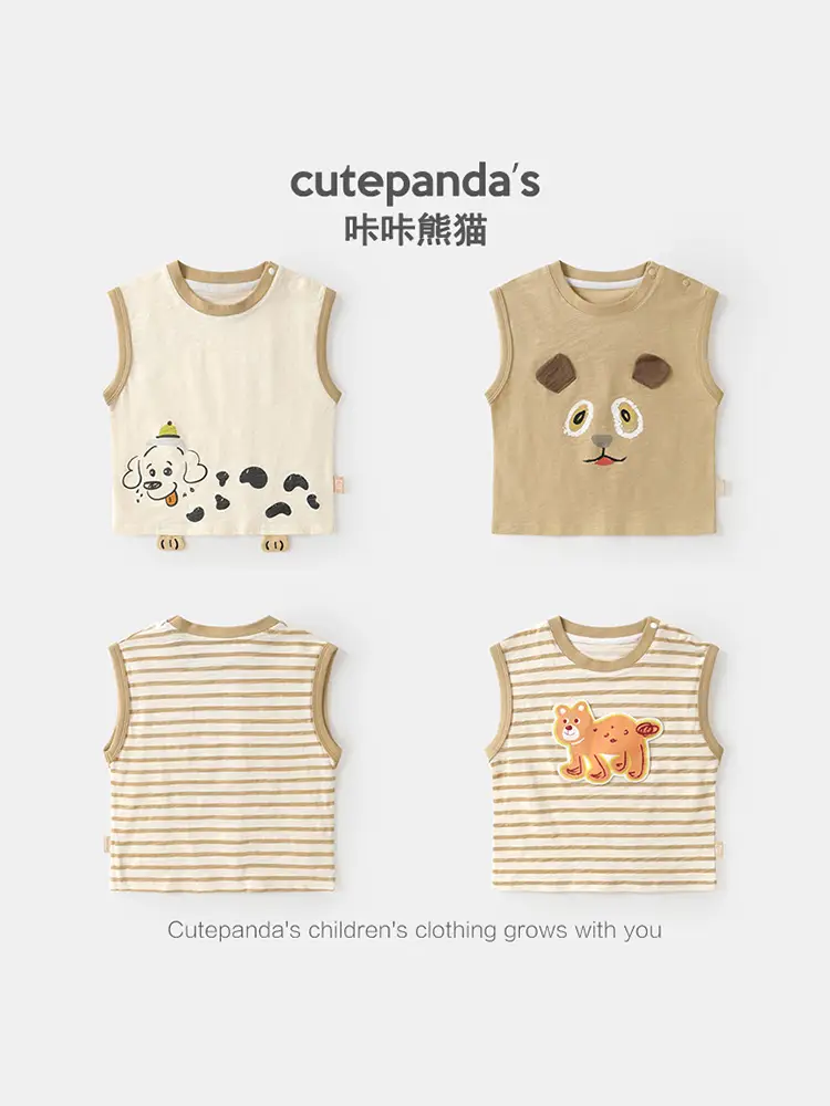 Baby Sleeveless T-Shirt Summer Cotton for Boys - Image 6