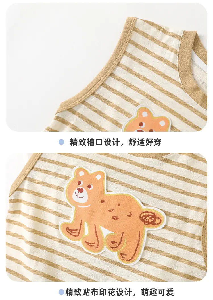 Baby Sleeveless T-Shirt Summer Cotton for Boys — feature 13