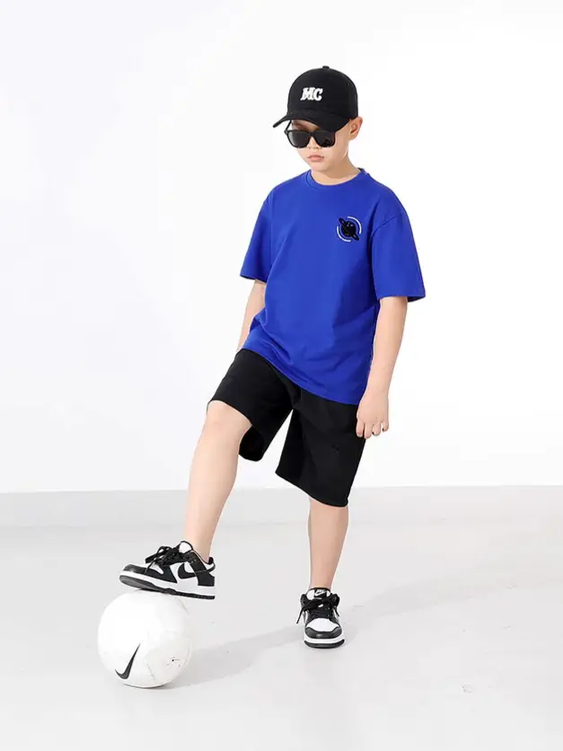 Kids White Logo Cap Set with T-Shirt - Image 8