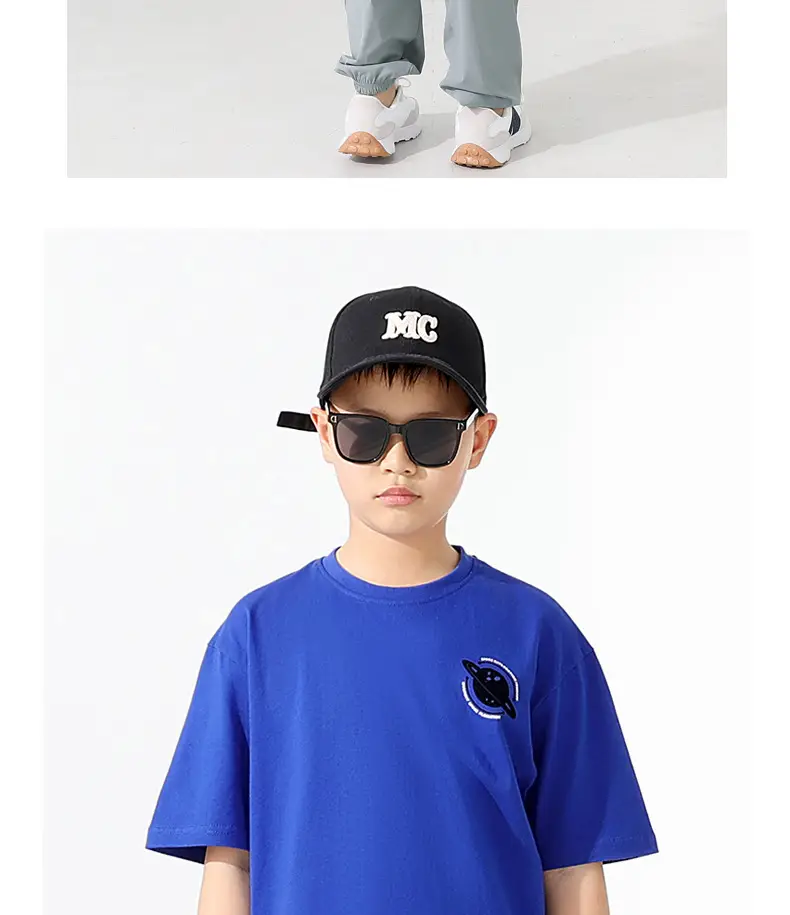 Kids White Logo Cap Set with T-Shirt — feature 10