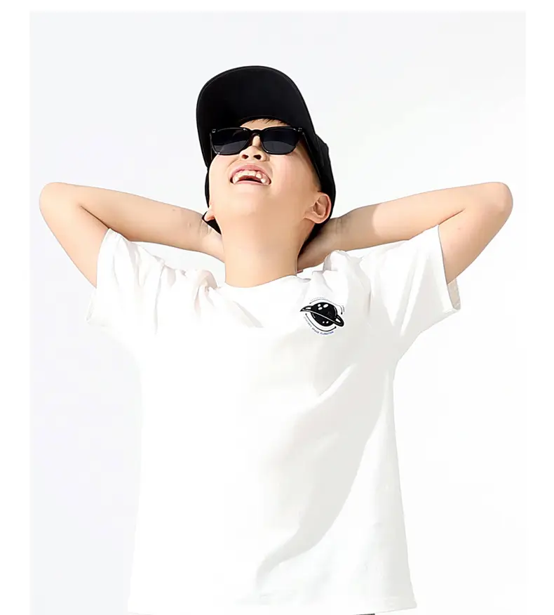 Kids White Logo Cap Set with T-Shirt — feature 8