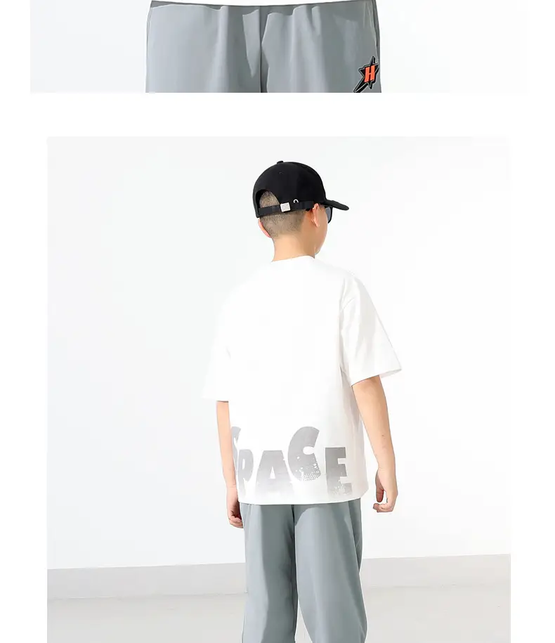 Kids White Logo Cap Set with T-Shirt — feature 9