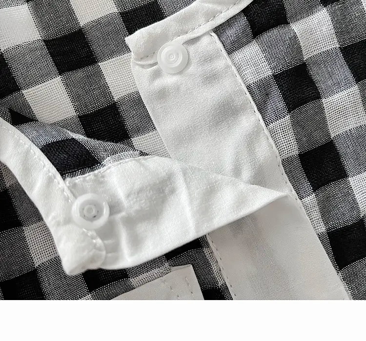 Boys Summer Plaid Cotton T-Shirt Set with Shorts — feature 22