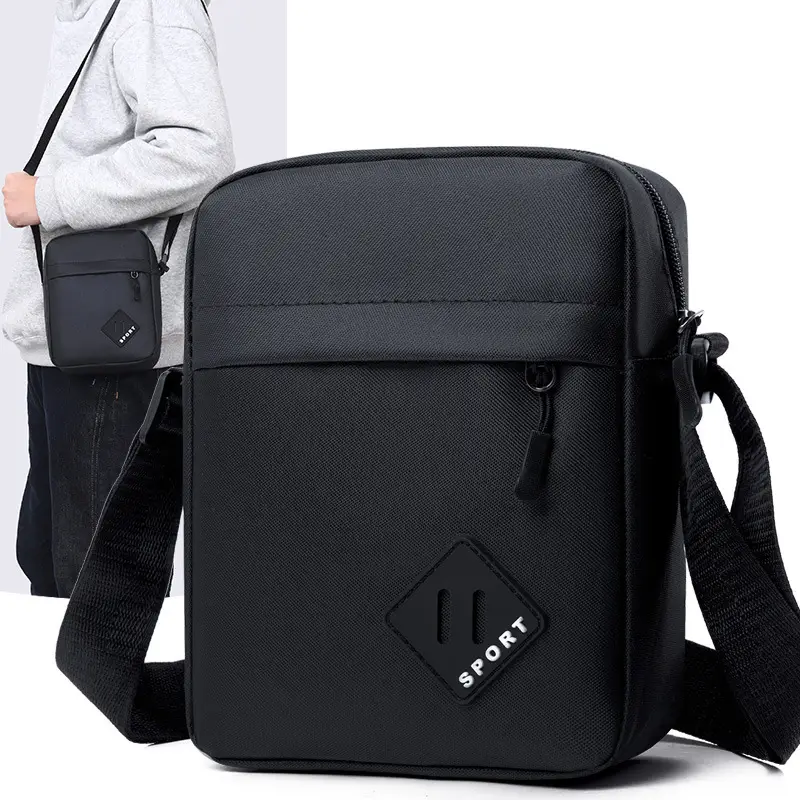 Lightweight Oxford Crossbody Bag for Men - Image 8