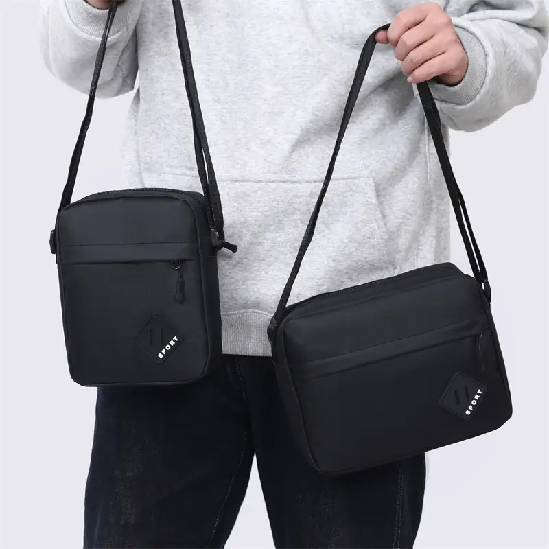 Lightweight Oxford Crossbody Bag for Men - Image 9