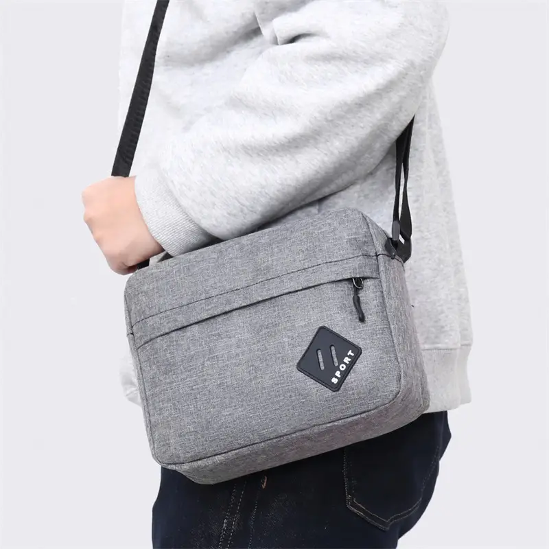 Lightweight Oxford Crossbody Bag for Men - Image 10
