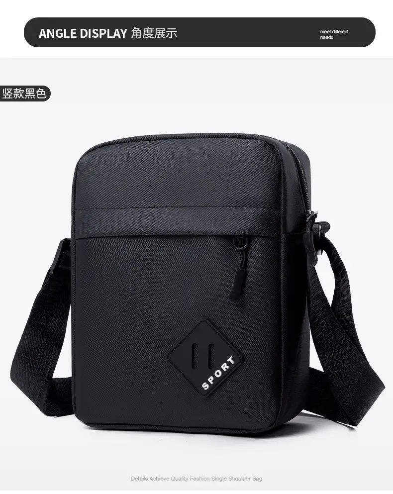 Lightweight Oxford Crossbody Bag for Men — feature 13
