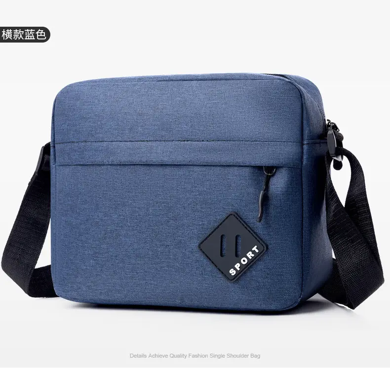 Lightweight Oxford Crossbody Bag for Men — feature 16