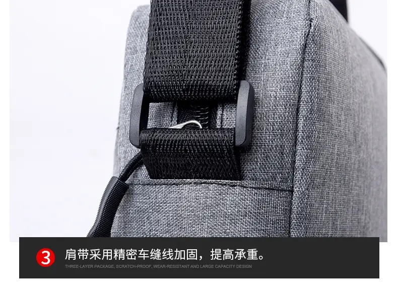 Lightweight Oxford Crossbody Bag for Men — feature 25