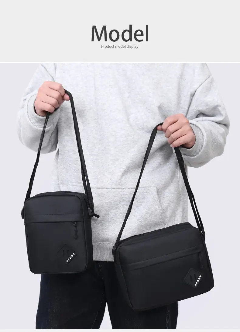 Lightweight Oxford Crossbody Bag for Men — feature 27