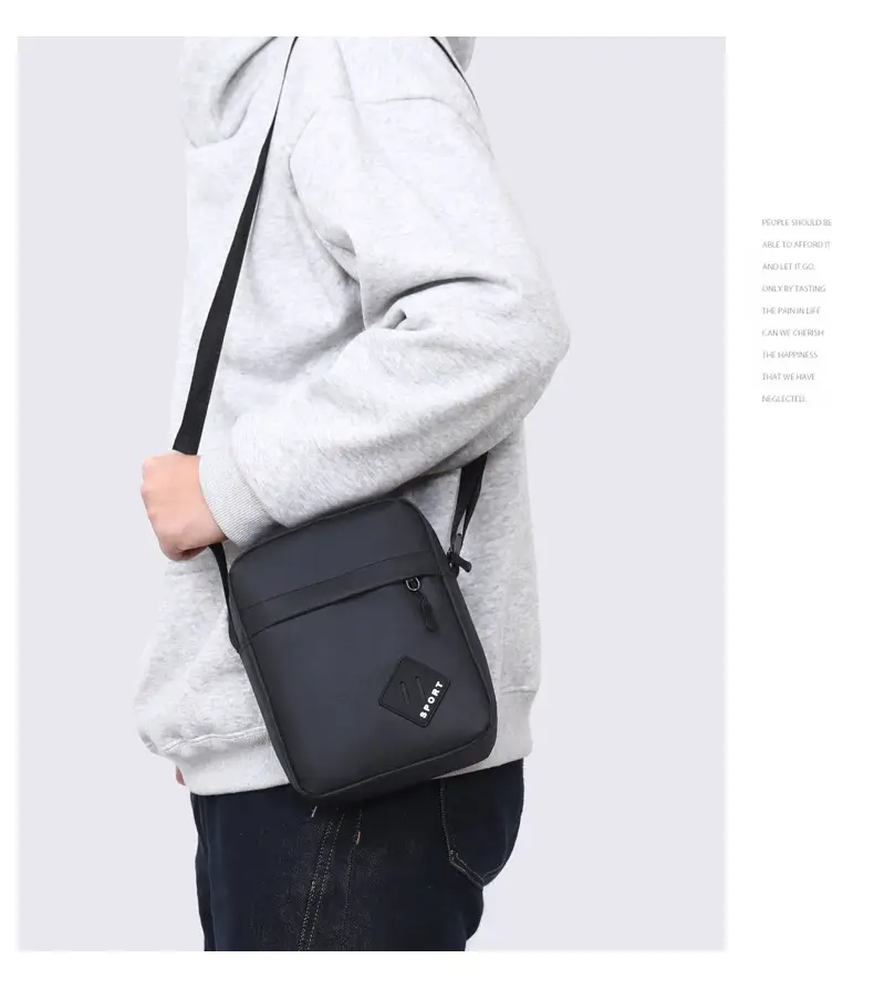 Lightweight Oxford Crossbody Bag for Men — feature 29