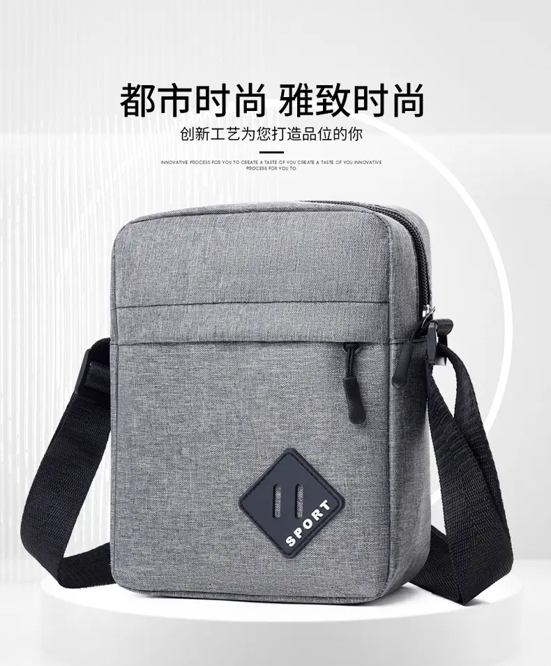 Lightweight Oxford Crossbody Bag for Men — feature 3
