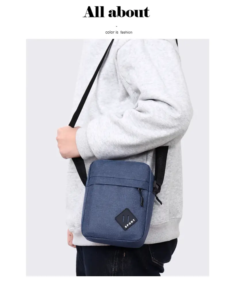 Lightweight Oxford Crossbody Bag for Men — feature 35