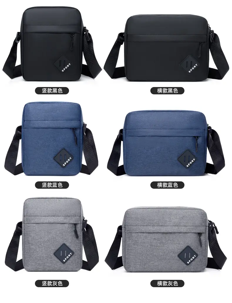 Lightweight Oxford Crossbody Bag for Men — feature 5