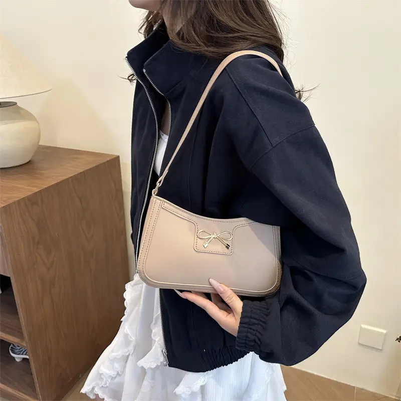 Black Korean Style Bowknot Shoulder Bag for Women - Image 7
