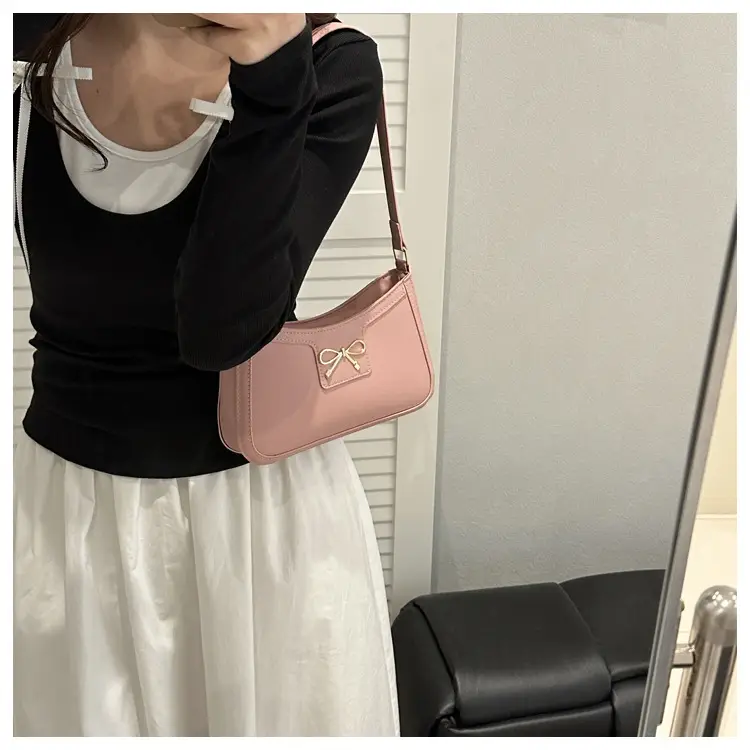 Black Korean Style Bowknot Shoulder Bag for Women — feature 11