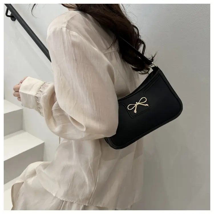 Black Korean Style Bowknot Shoulder Bag for Women — feature 12