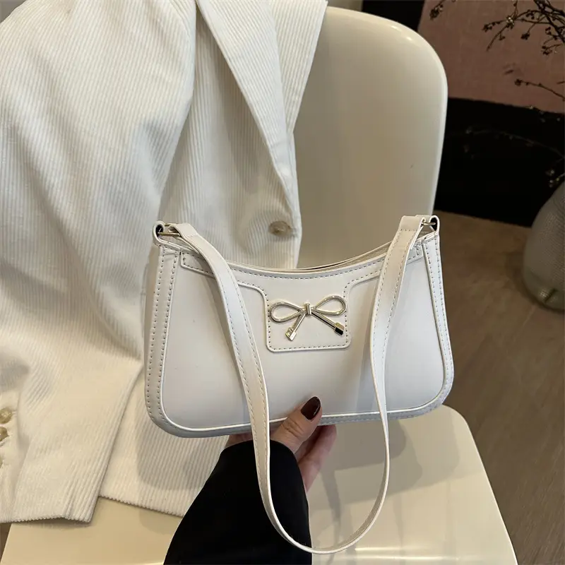 Black Korean Style Bowknot Shoulder Bag for Women - Image 2