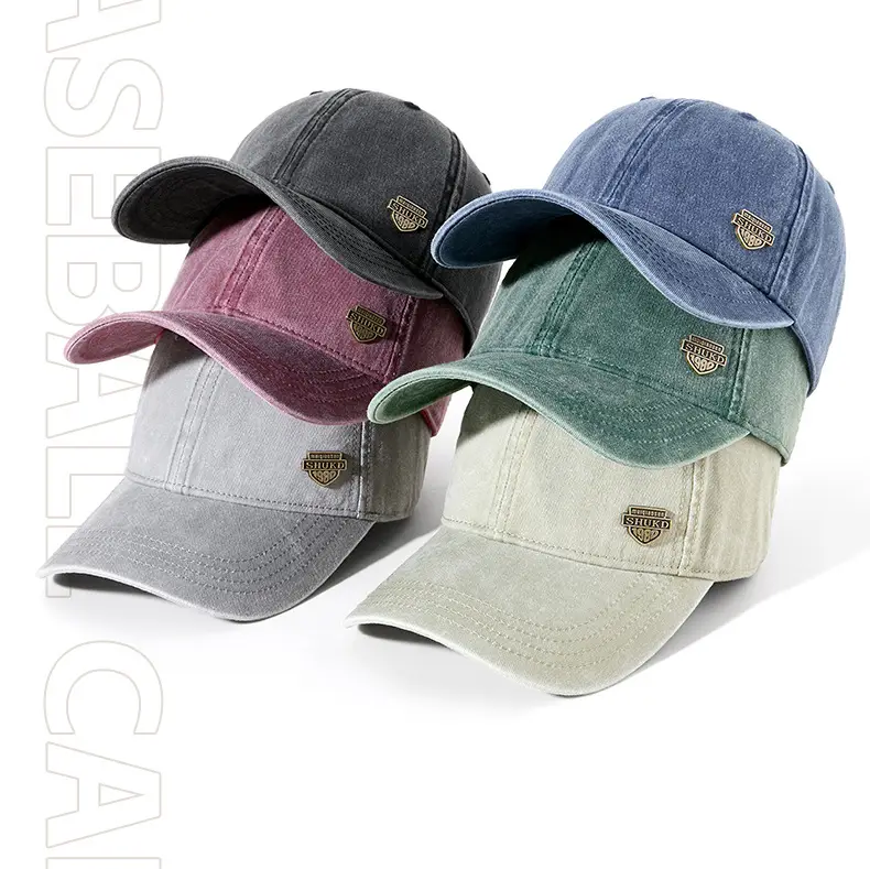 Men Grey Denim Harley Cap with Logo — feature 11