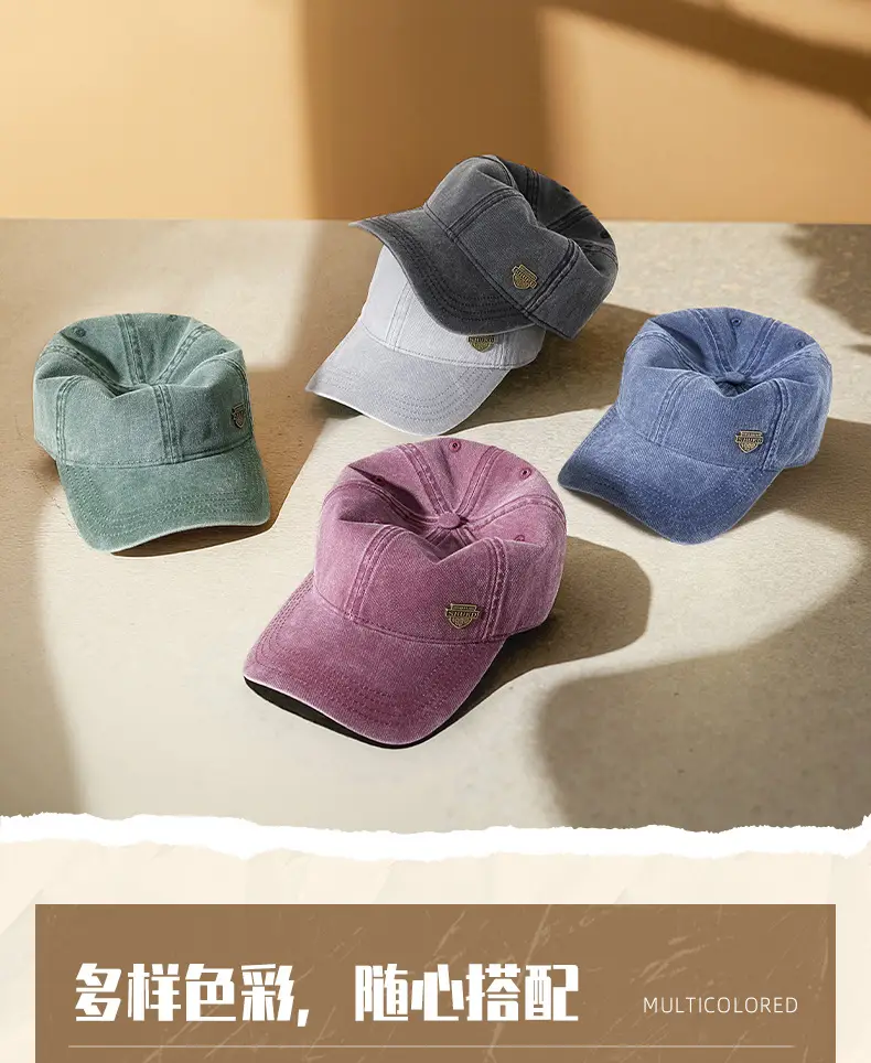 Men Grey Denim Harley Cap with Logo — feature 13