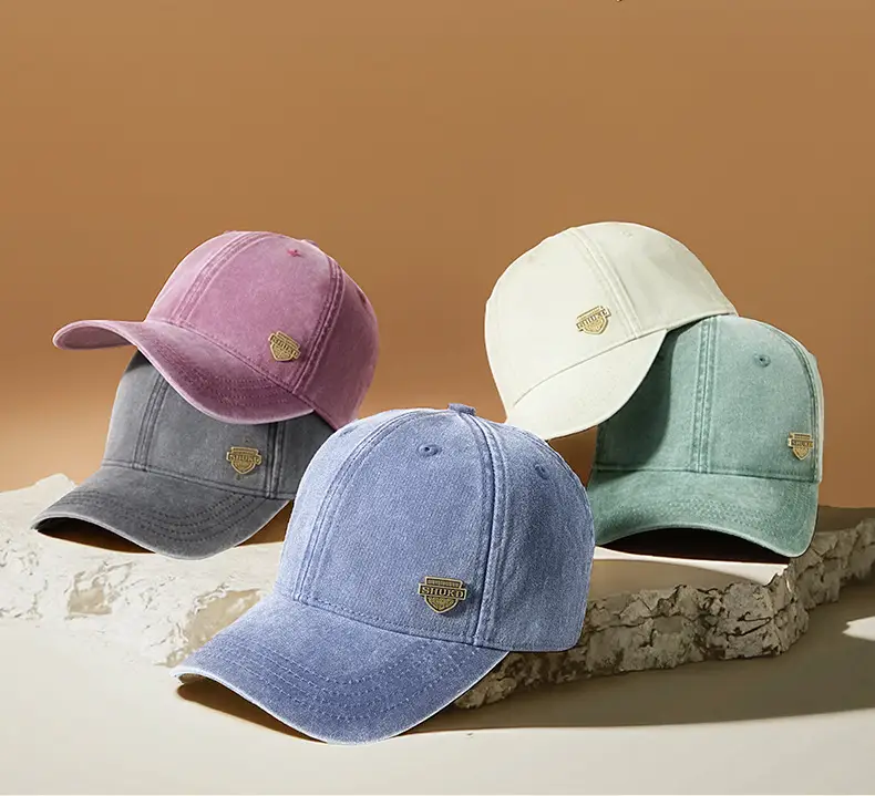 Men Grey Denim Harley Cap with Logo — feature 20