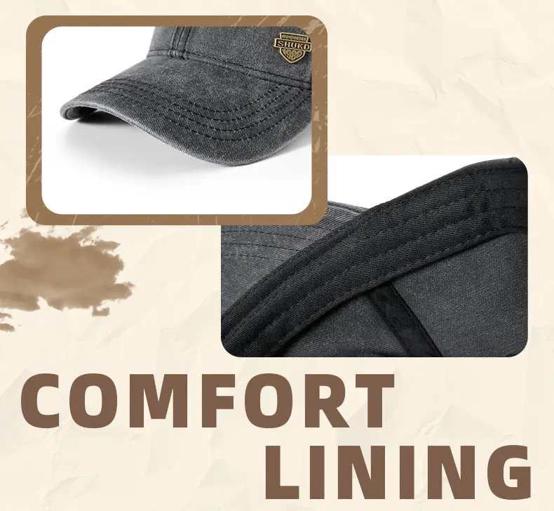 Men Grey Denim Harley Cap with Logo — feature 26