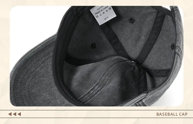 Men Grey Denim Harley Cap with Logo — feature 29
