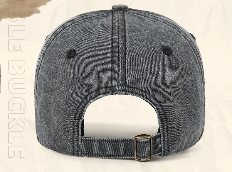 Men Grey Denim Harley Cap with Logo — feature 31